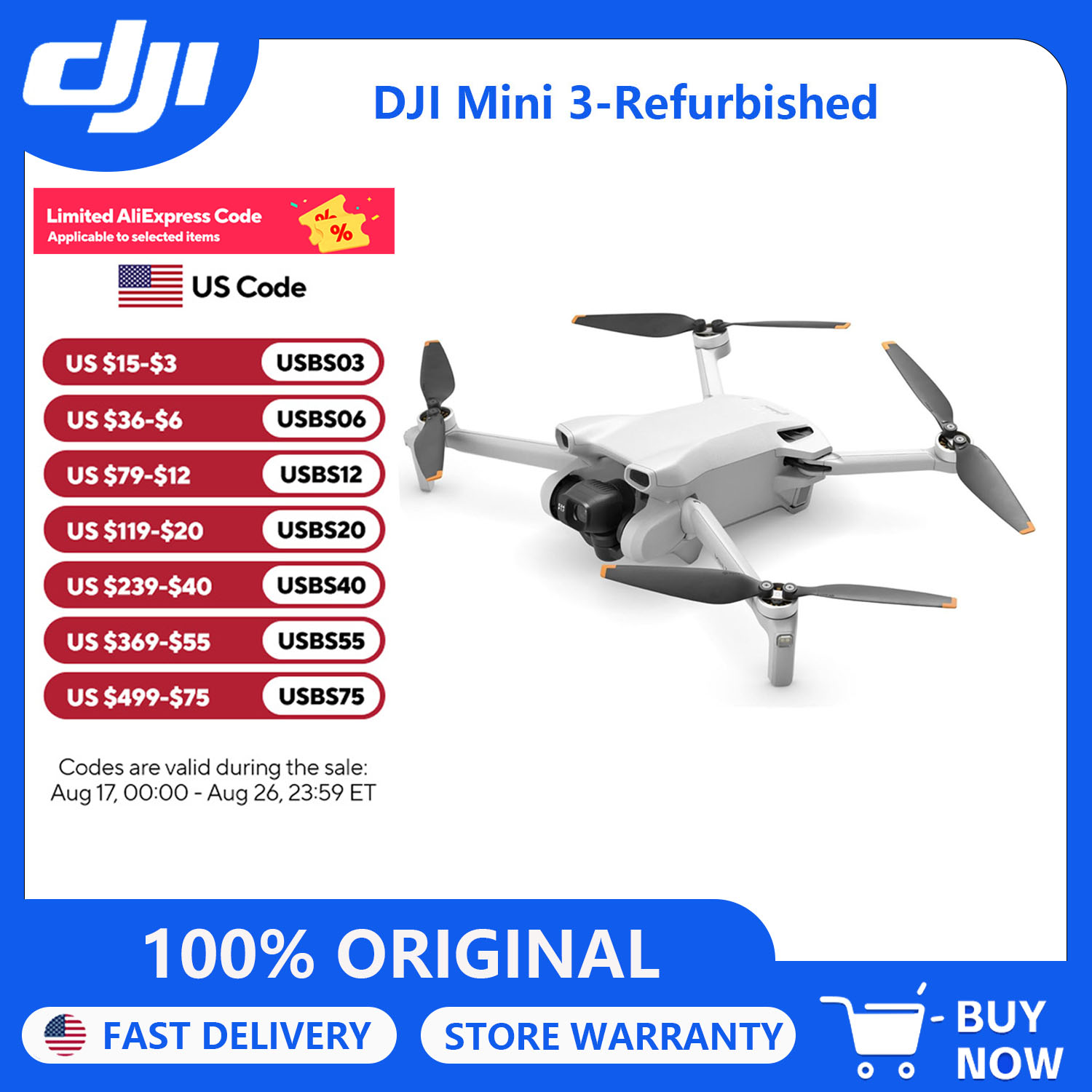 Ricondizionamento dei droni DJ - Drone Gimbal 3 Axis recensione e prezzo